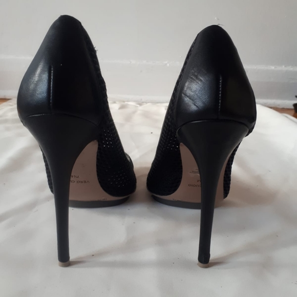 BCBGMAXARIA Women's High Heels Black Shoes Size 7 1/2 - Picture 3 of 7